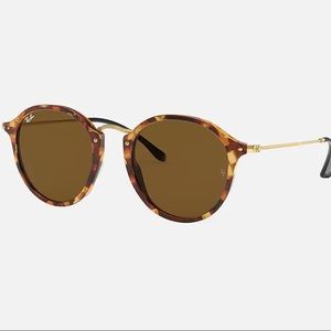 Ray Ban Round Fleck Sunglasses